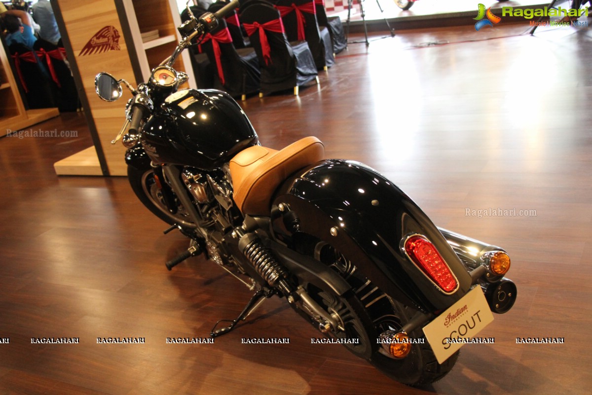 Grand Launch of the 'Scout Sixty' by Indian Motor Cycle at Marks Media Centre, Hyderabad