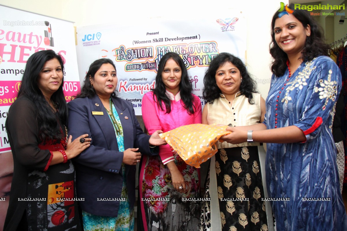 JCI Fashion Makeover with Fashion Designer Meena Agarwal at Kali - The Boutique, Hyderabad