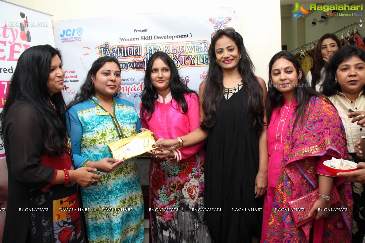 JCI Fashion Makeover with Fashion Designer Meena Agarwal at Kali - The Boutique, Hyderabad