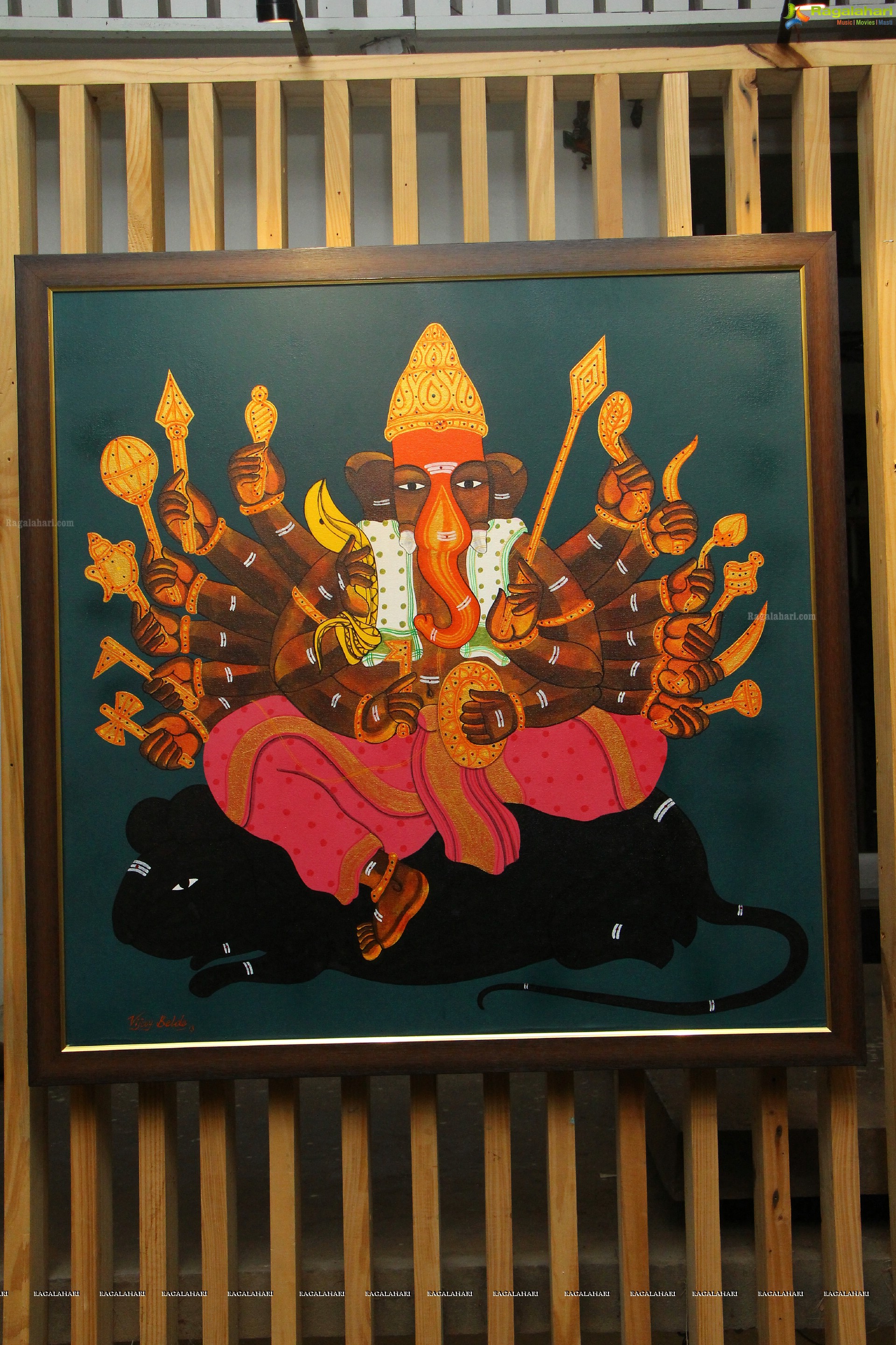 Lord Ganesh in Different Hues at The Gallery Cafe by Bala Bhakta Raju, Om Swami, Siva Balan, Suresh Gulage and Vijay Belde