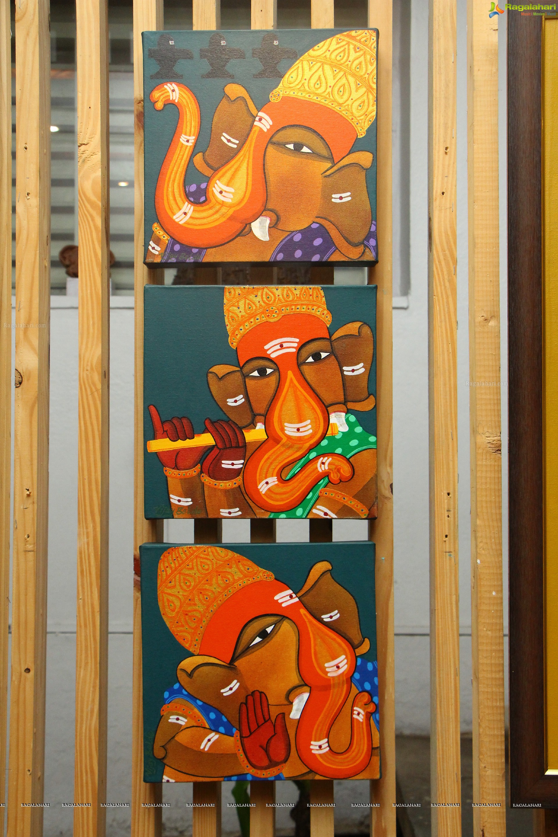 Lord Ganesh in Different Hues at The Gallery Cafe by Bala Bhakta Raju, Om Swami, Siva Balan, Suresh Gulage and Vijay Belde