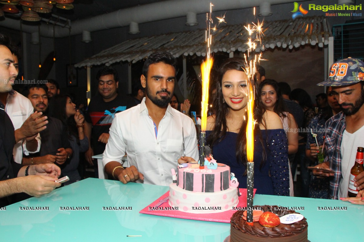 Pooja Birthday Bash at The Tiki Shack, Jubilee Hills, Hyderabad