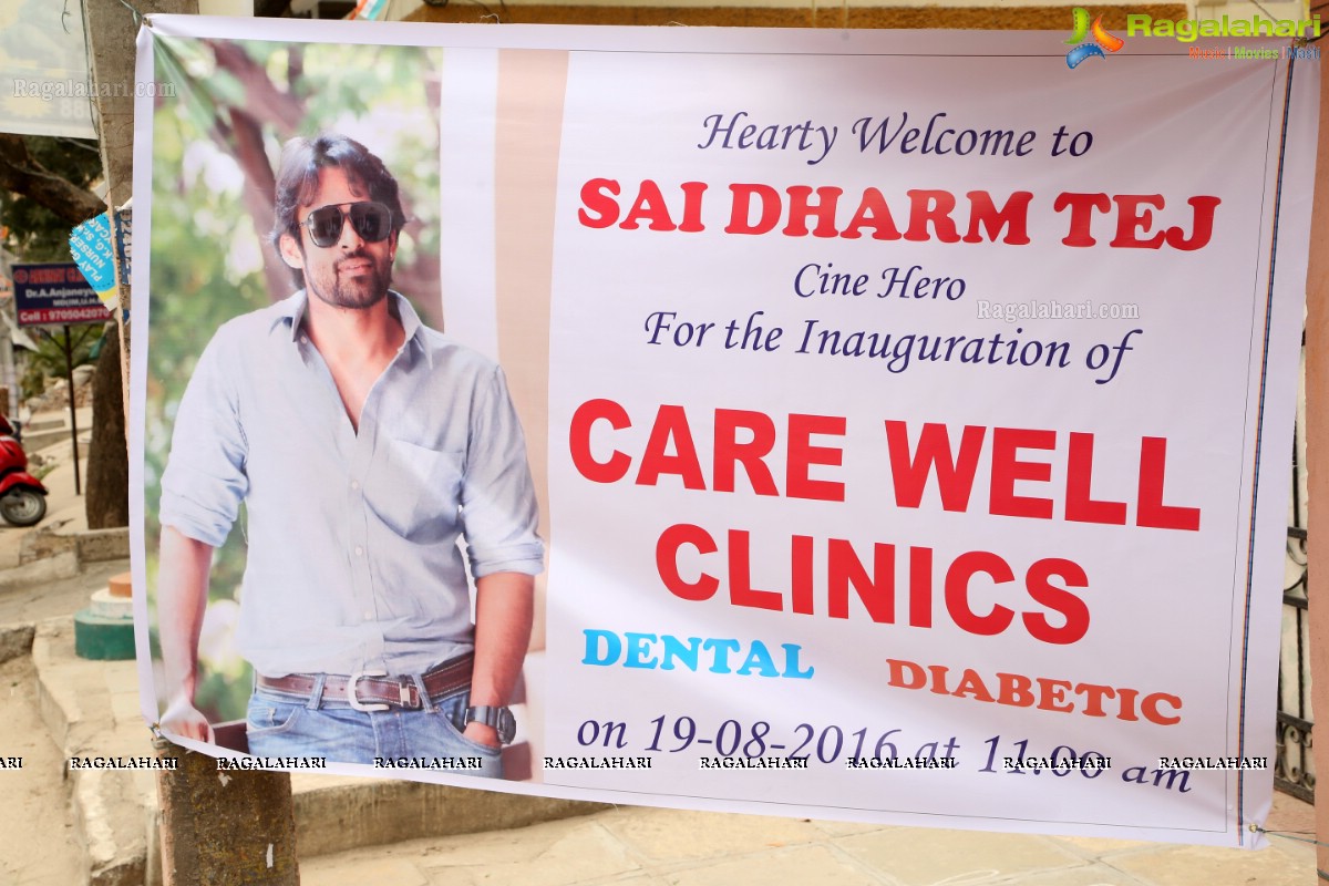 Sai Dharam Tej launches Care Well Clinics in Hydearbad