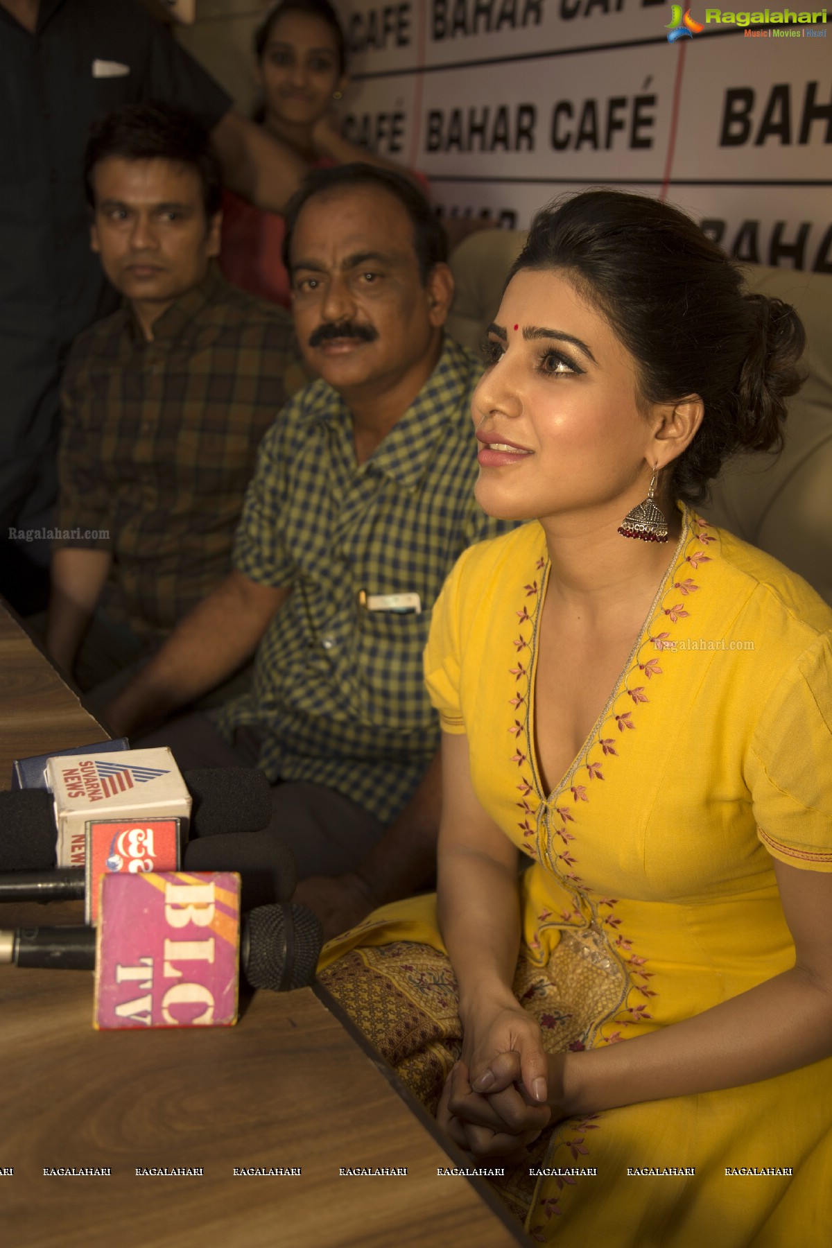 Samantha launches Bahar Cafe, Marathahalli, Bengaluru