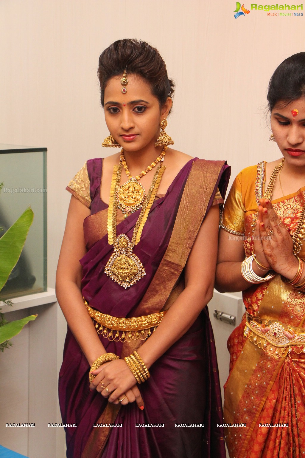 Lasya launches TBZ's Devan Collection - The New Range of Temple Jewellery at TBZ Showroom, Hyderabad