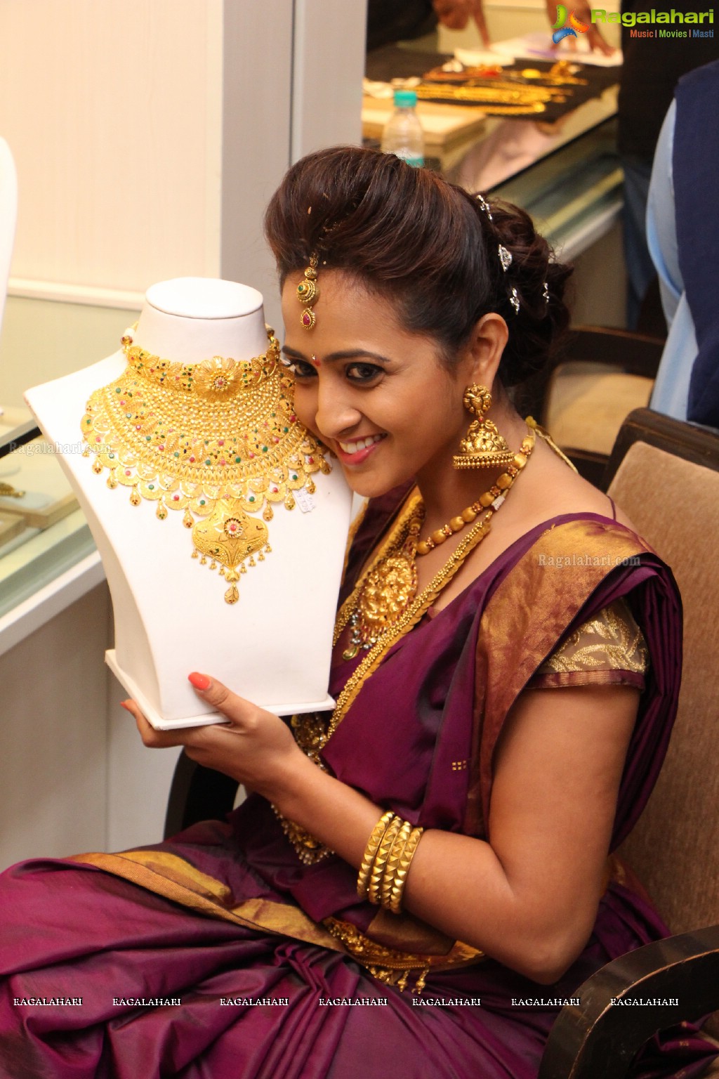 Lasya launches TBZ's Devan Collection - The New Range of Temple Jewellery at TBZ Showroom, Hyderabad