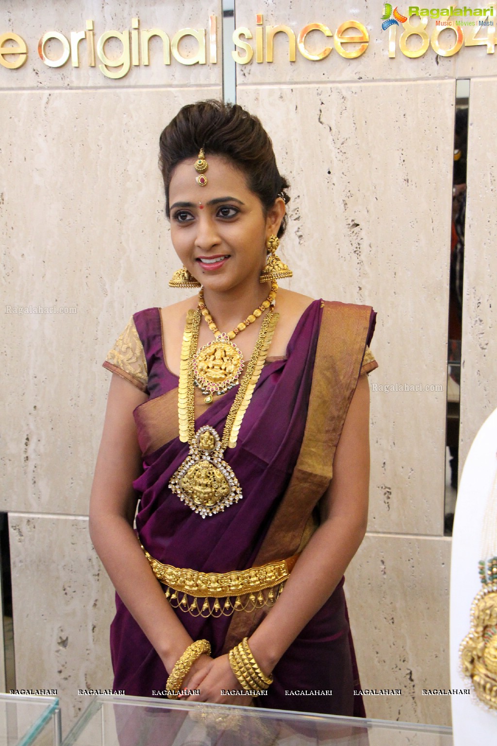 Lasya launches TBZ's Devan Collection - The New Range of Temple Jewellery at TBZ Showroom, Hyderabad