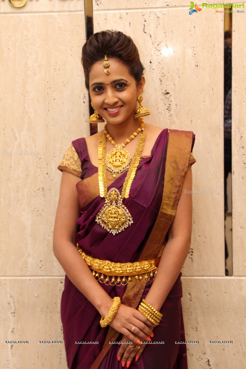 Lasya launches TBZ's Devan Collection - The New Range of Temple Jewellery at TBZ Showroom, Hyderabad