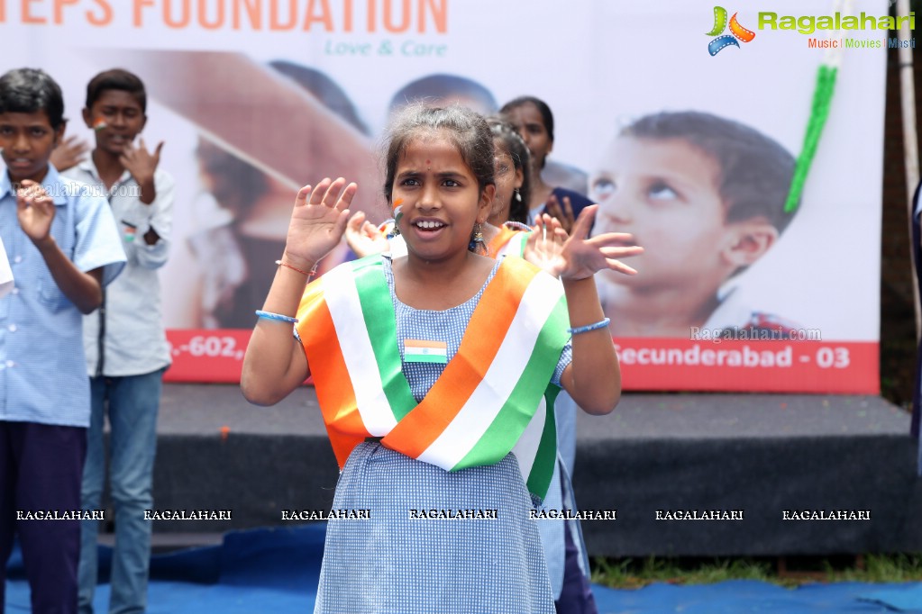Independence Day Celebrations at Audiah Govt High School by New Steps Foundation (NSF)