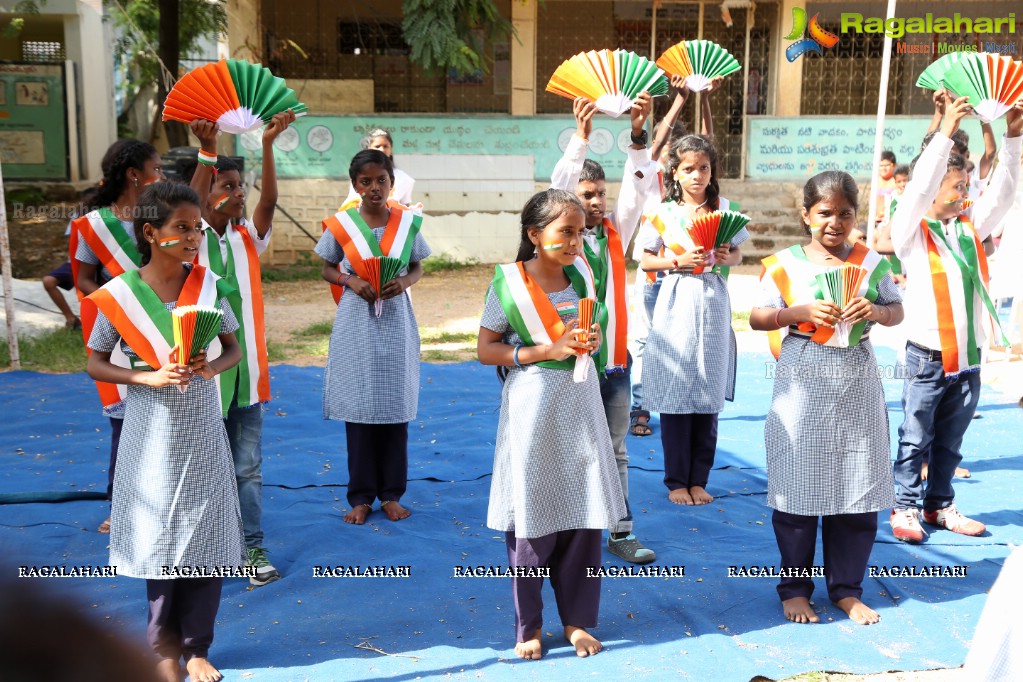 Independence Day Celebrations at Audiah Govt High School by New Steps Foundation (NSF)