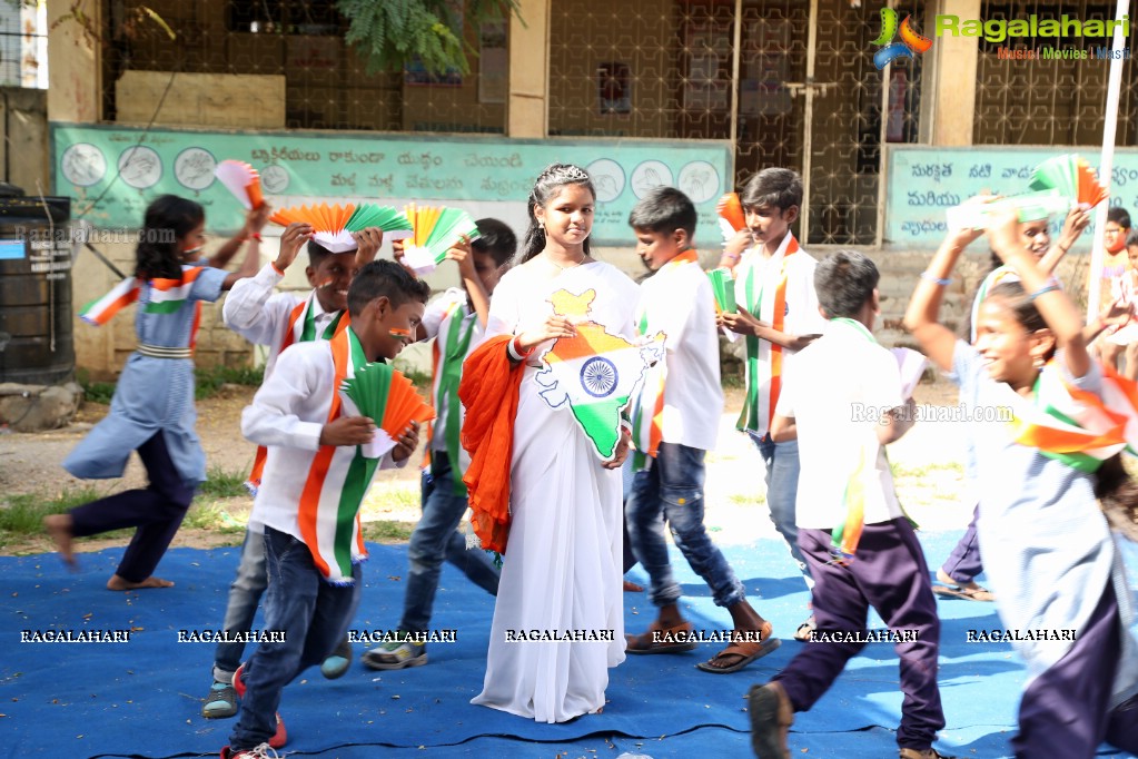 Independence Day Celebrations at Audiah Govt High School by New Steps Foundation (NSF)