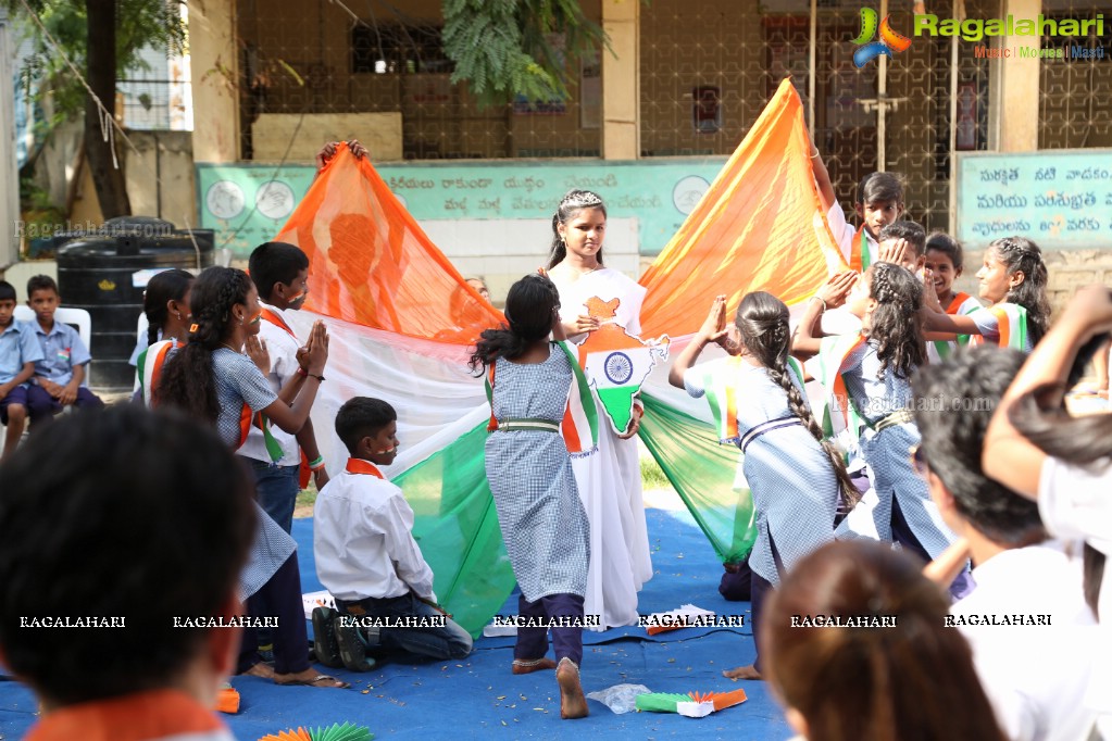 Independence Day Celebrations at Audiah Govt High School by New Steps Foundation (NSF)