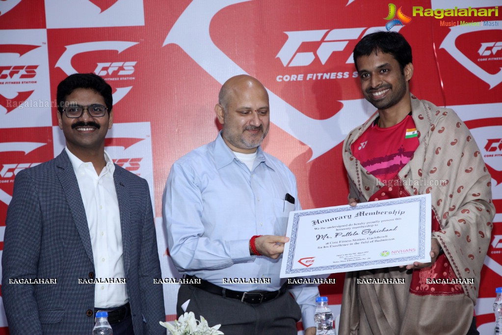 Pullela Gopichand launches Core Fitness Station Gachibowli Branch