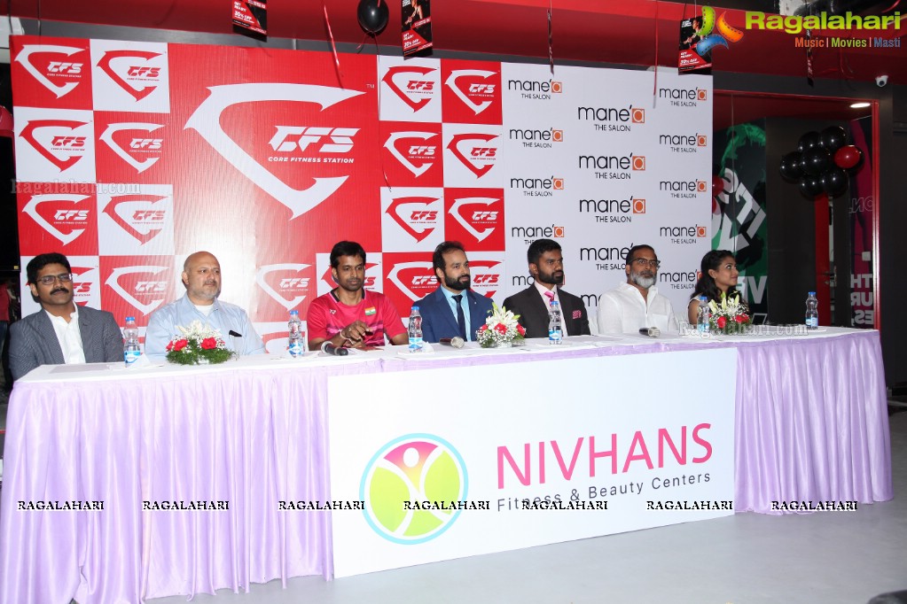 Pullela Gopichand launches Core Fitness Station Gachibowli Branch