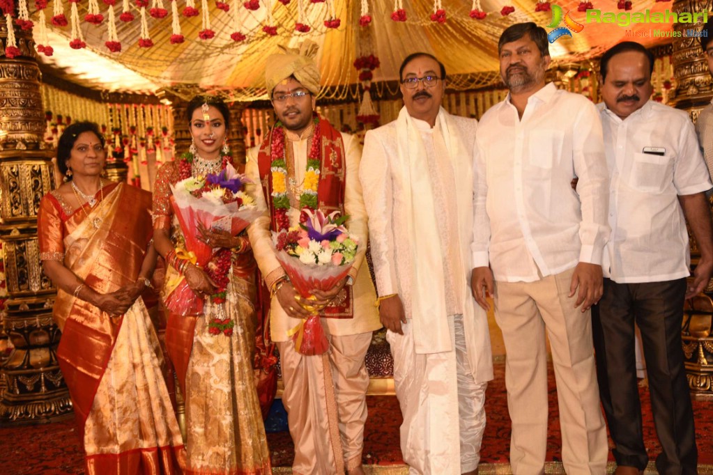 Producer Rammohanrao Daughter Dedeepya Weds Vishnu Charan