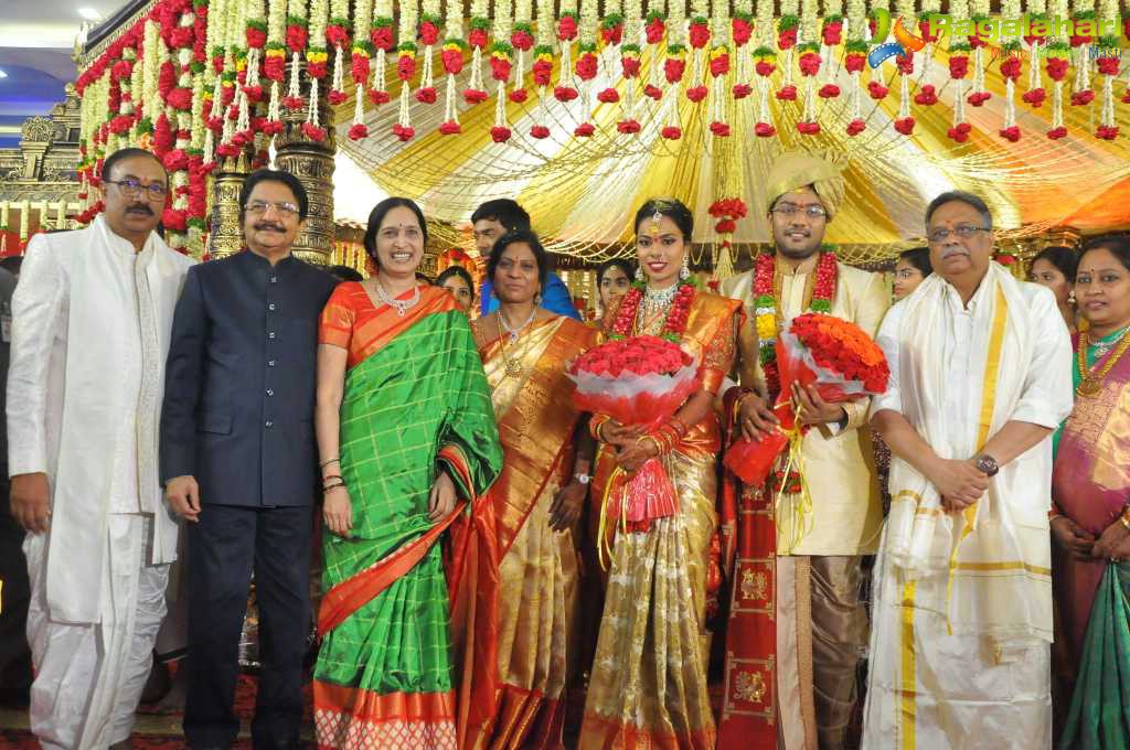 Producer Rammohanrao Daughter Dedeepya Weds Vishnu Charan