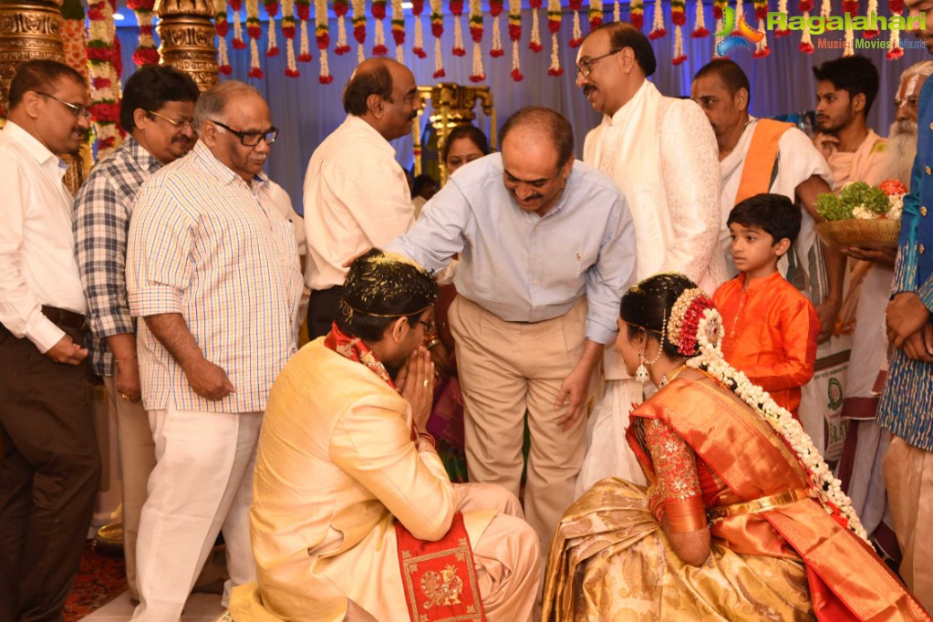 Producer Rammohanrao Daughter Dedeepya Weds Vishnu Charan