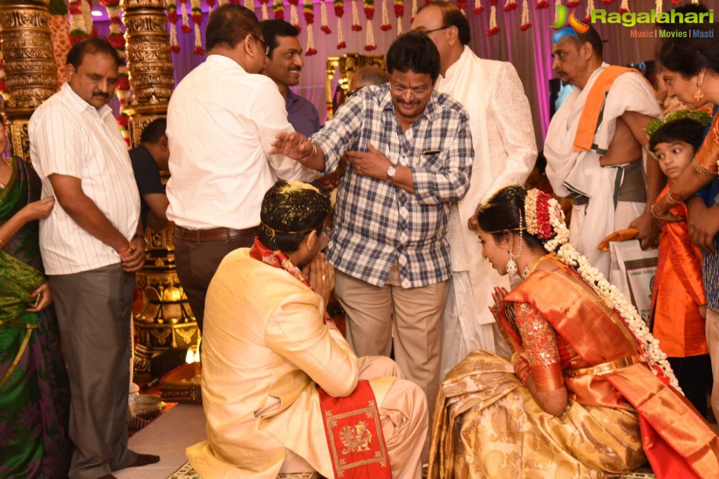 Producer Rammohanrao Daughter Dedeepya Weds Vishnu Charan