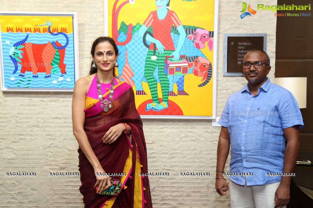 Desi Tails - Thota Laxminarayana Art Exhibition at Park Hyatt