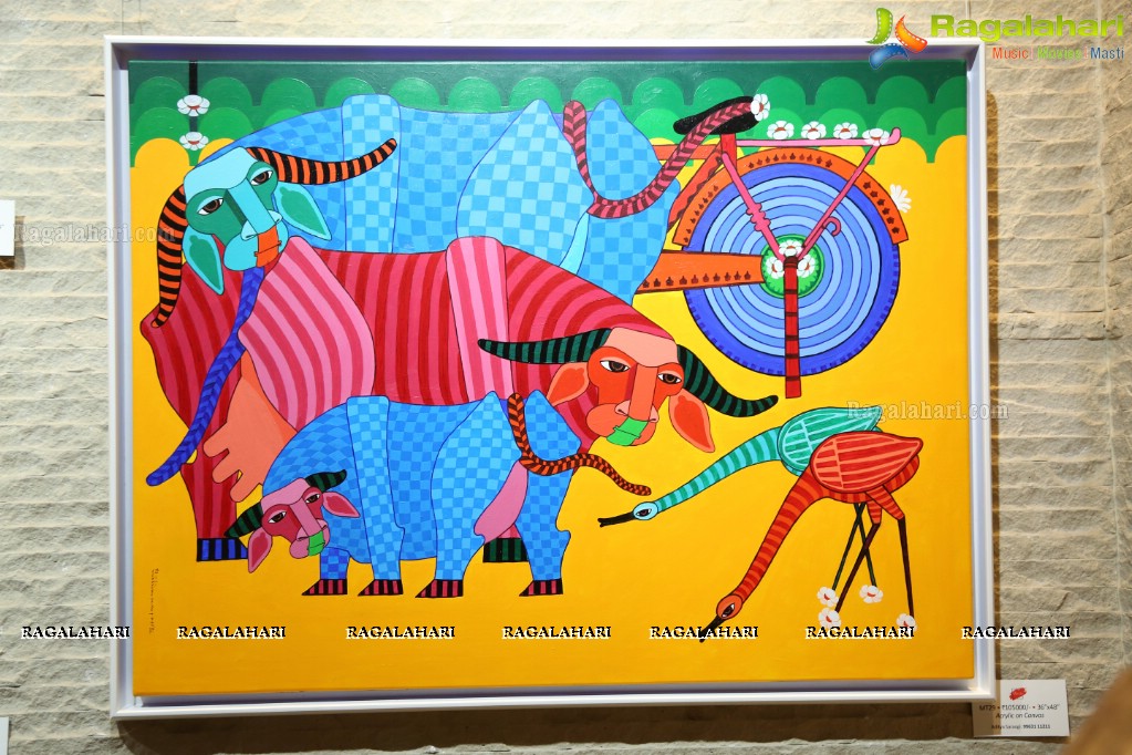 Desi Tails - Thota Laxminarayana Art Exhibition at Park Hyatt