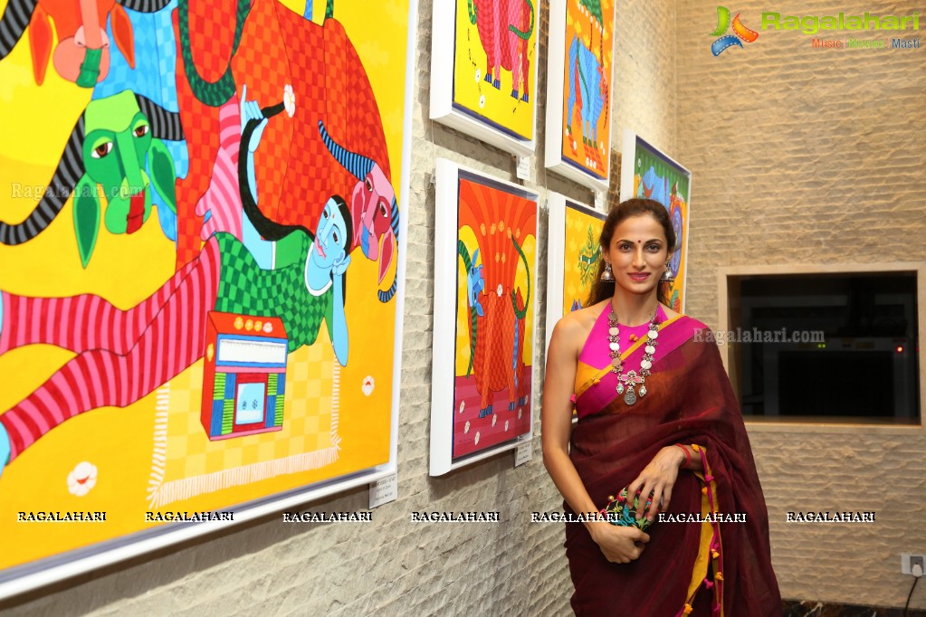 Desi Tails - Thota Laxminarayana Art Exhibition at Park Hyatt