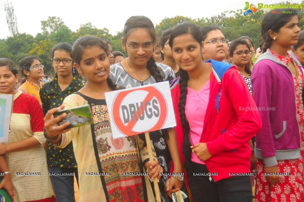 Lush Life Bistro Organised Anti Drug Campaign Walk 'Say No To Drugs' 