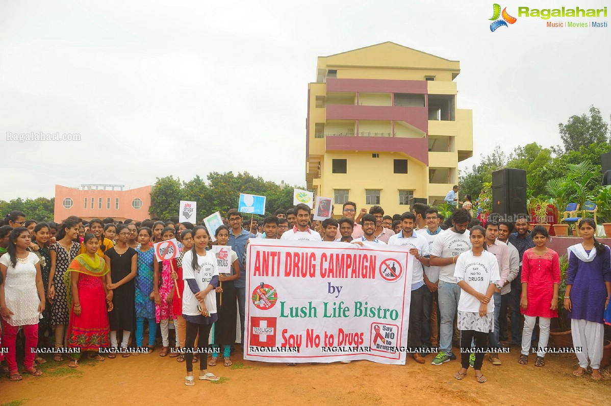 Lush Life Bistro Organised Anti Drug Campaign Walk 'Say No To Drugs' 