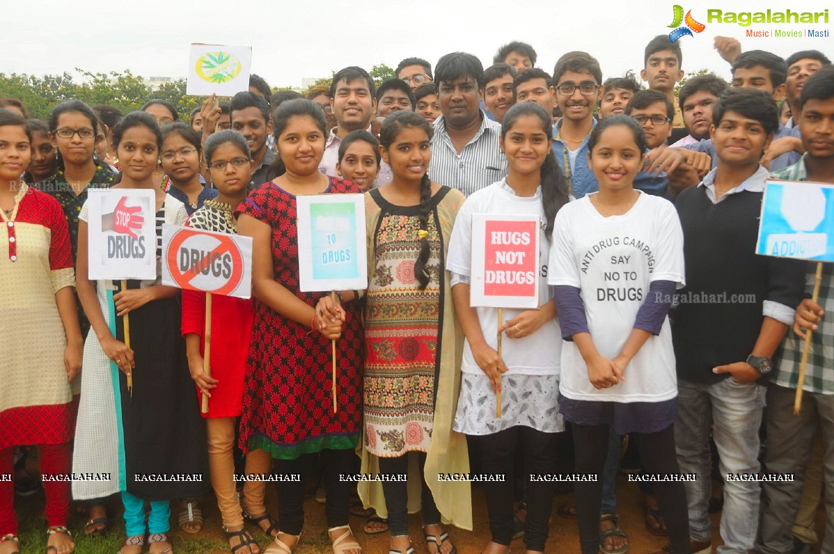 Lush Life Bistro Organised Anti Drug Campaign Walk 'Say No To Drugs' 