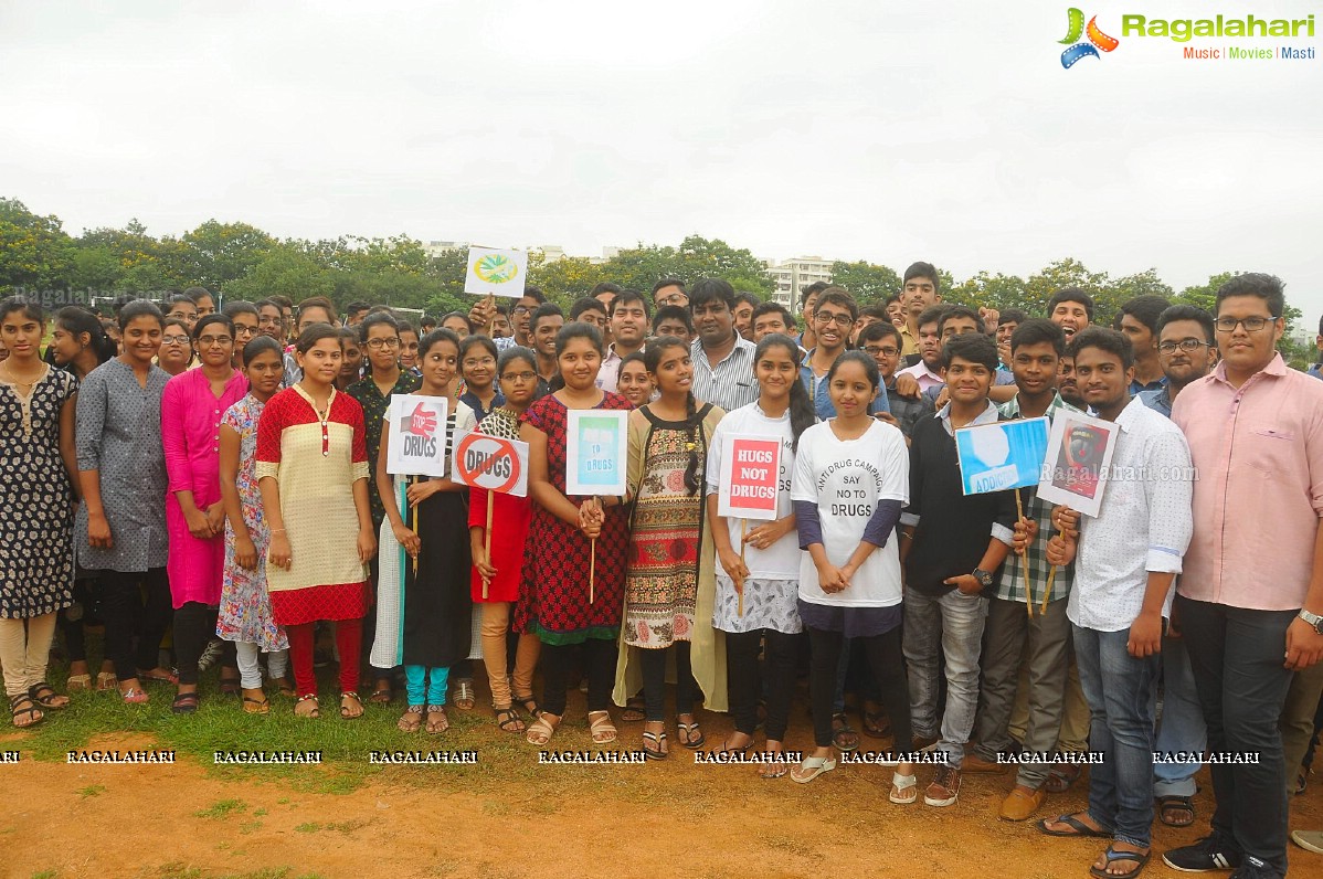 Lush Life Bistro Organised Anti Drug Campaign Walk 'Say No To Drugs' 