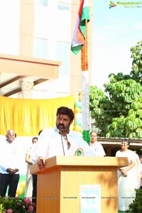 Flagging off Nandamuri Balakrishna