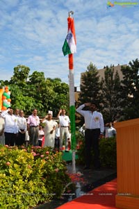 Flagging off Nandamuri Balakrishna