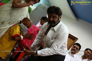 Flagging off Nandamuri Balakrishna