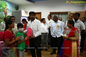 Flagging off Nandamuri Balakrishna