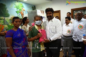 Flagging off Nandamuri Balakrishna