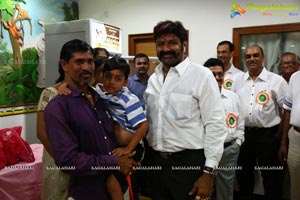 Flagging off Nandamuri Balakrishna