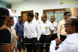 Flagging off Nandamuri Balakrishna