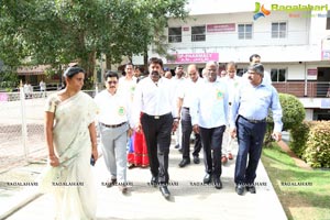 Flagging off Nandamuri Balakrishna