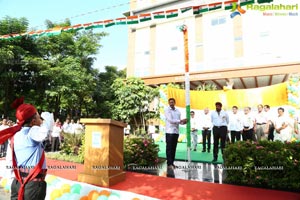 Flagging off Nandamuri Balakrishna