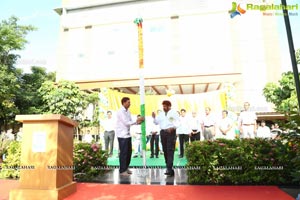 Flagging off Nandamuri Balakrishna