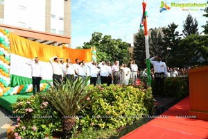 Flagging off Nandamuri Balakrishna