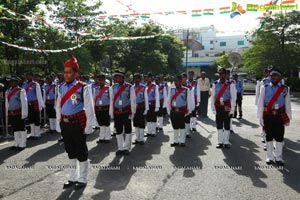 Flagging off Nandamuri Balakrishna