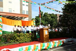 Flagging off Nandamuri Balakrishna