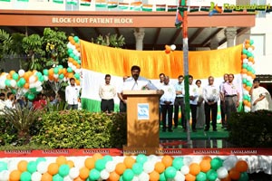 Flagging off Nandamuri Balakrishna