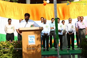 Flagging off Nandamuri Balakrishna