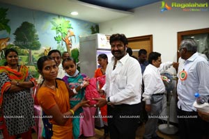 Flagging off Nandamuri Balakrishna