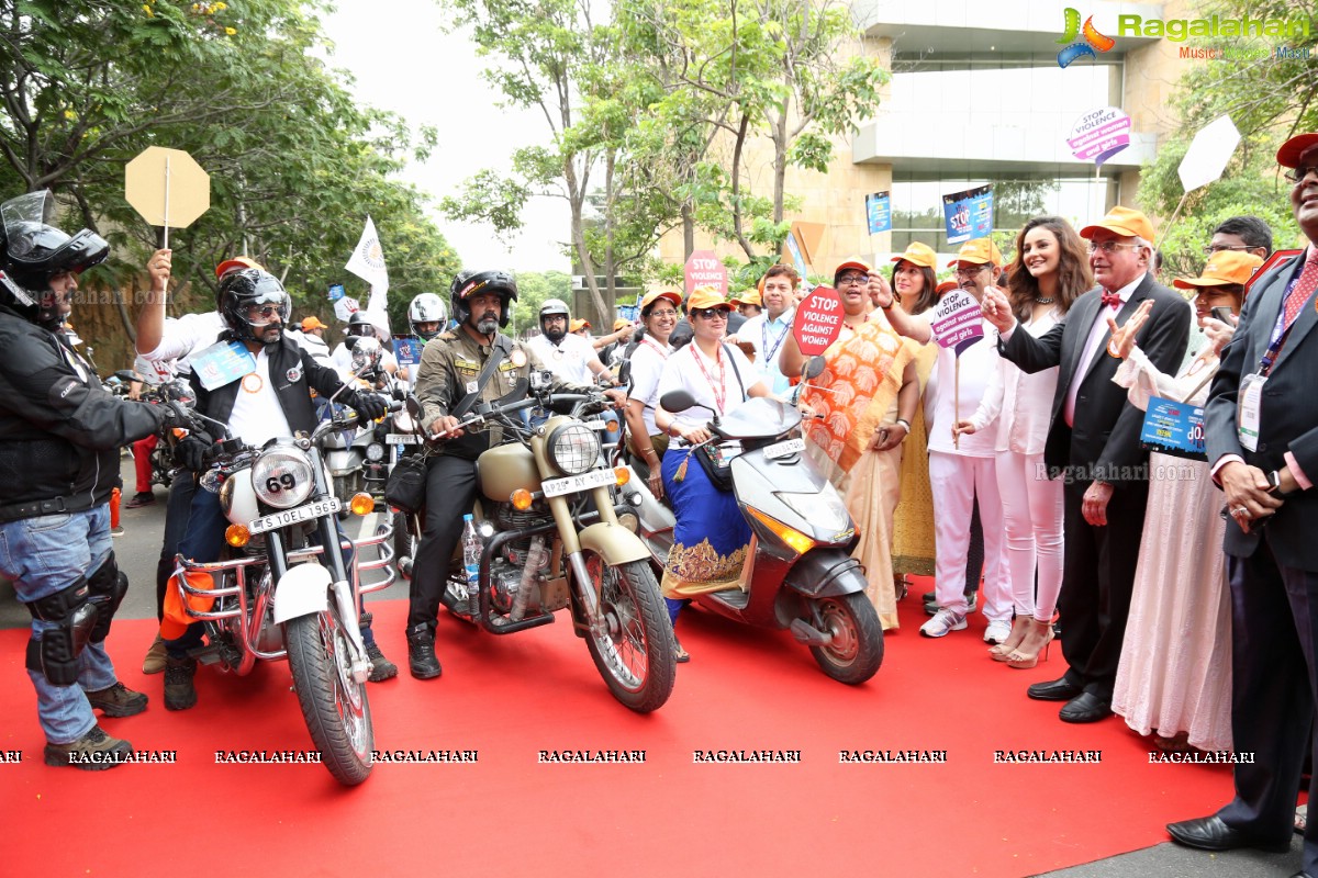 Bikethon by Gynaecologists With A Message to 'Stop Violence Against Women' in  City