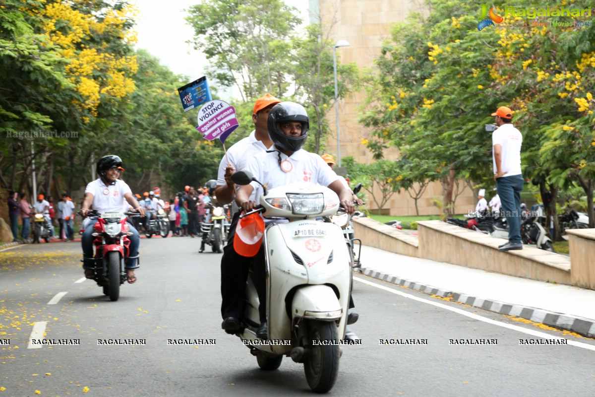 Bikethon by Gynaecologists With A Message to 'Stop Violence Against Women' in  City