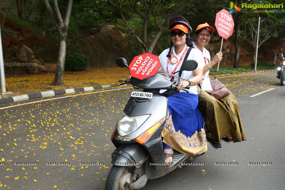 Bikethon by Gynaecologists With A Message to 'Stop Violence Against Women' in  City