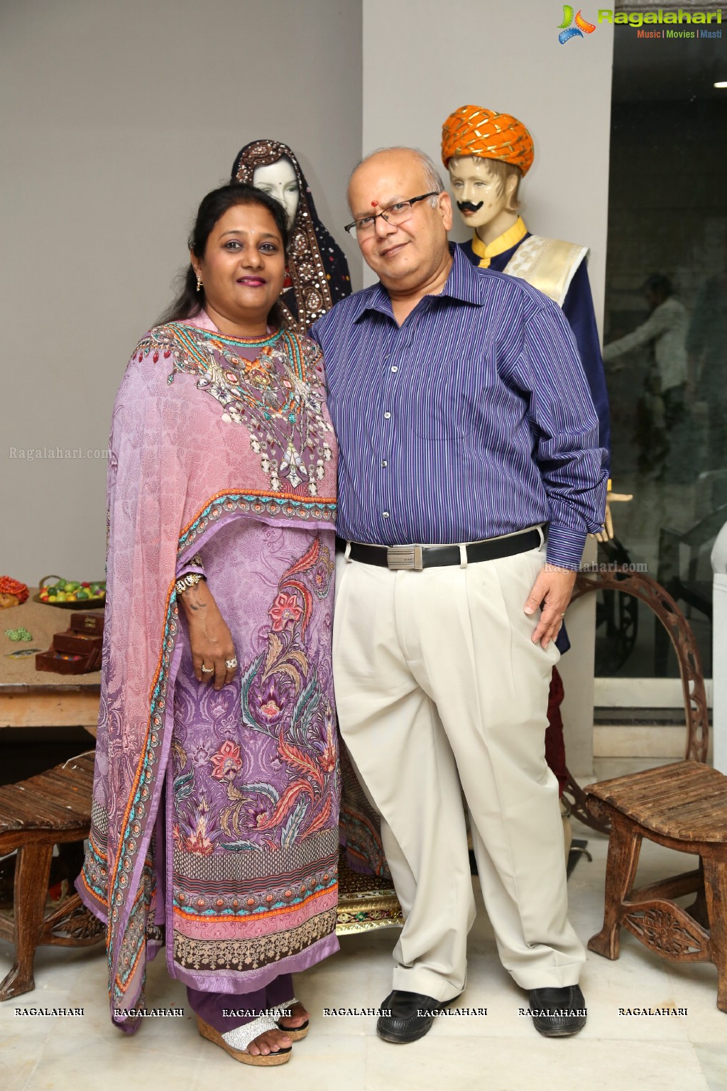 Teej Dhammoli Sindhara with Kishan Abhilasha Nagori at Rock Levelz, Hyderabad