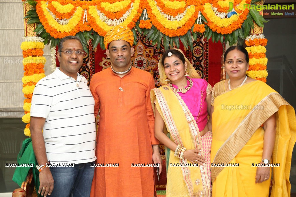 Teej Dhammoli Sindhara with Kishan Abhilasha Nagori at Rock Levelz, Hyderabad